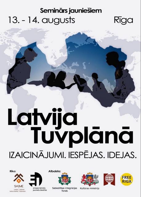 Diasporas jauniešus aicina piedalīties seminārā Rīgā