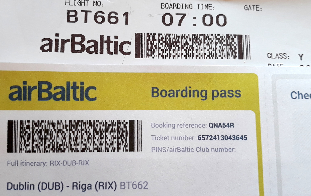 airBaltic atsāk lidojumus no Rīgas uz Dublinu