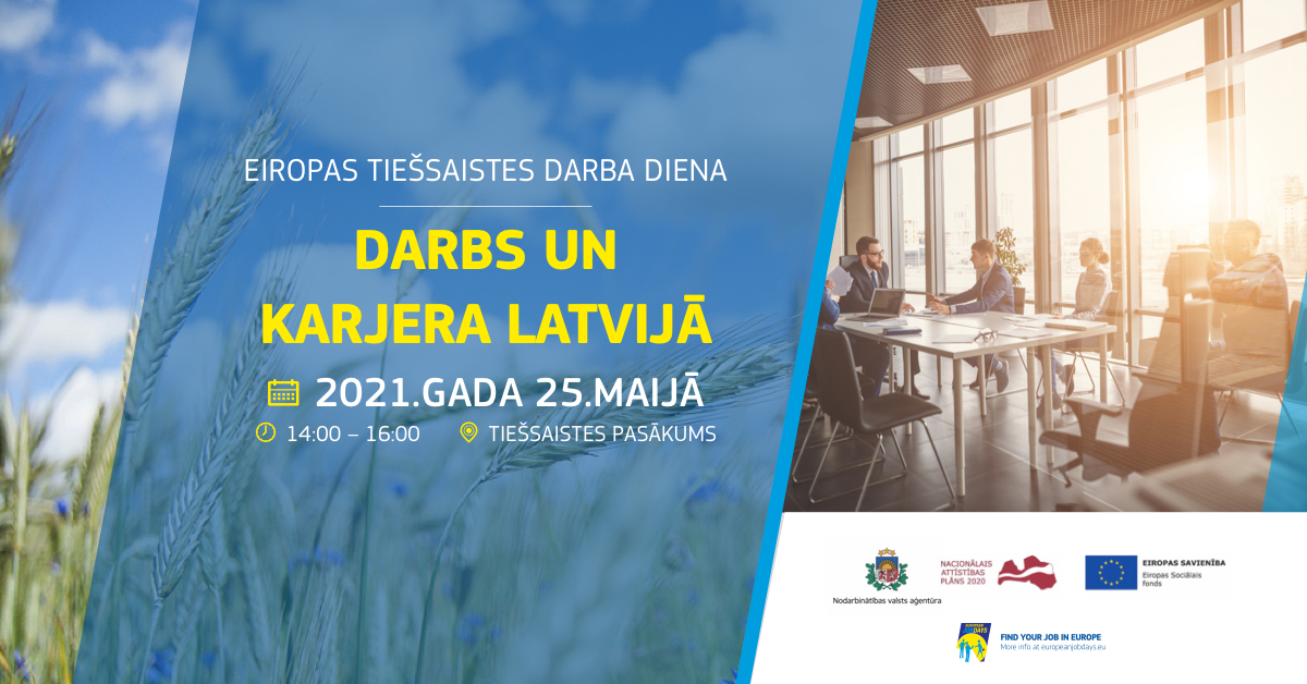 Starptautiskā tiešsaistē „Darbs un karjera Latvijā”
