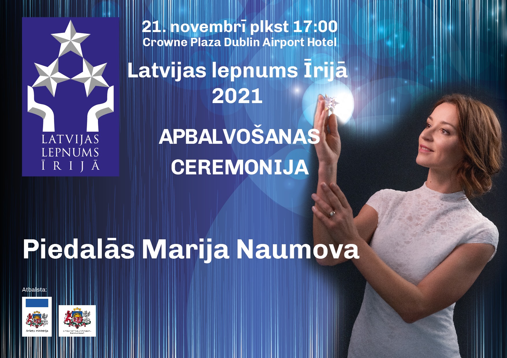 Zināmi “Latvijas lepnums Īrijā” saņēmēji; apbalvošanas ceremonija klātienē