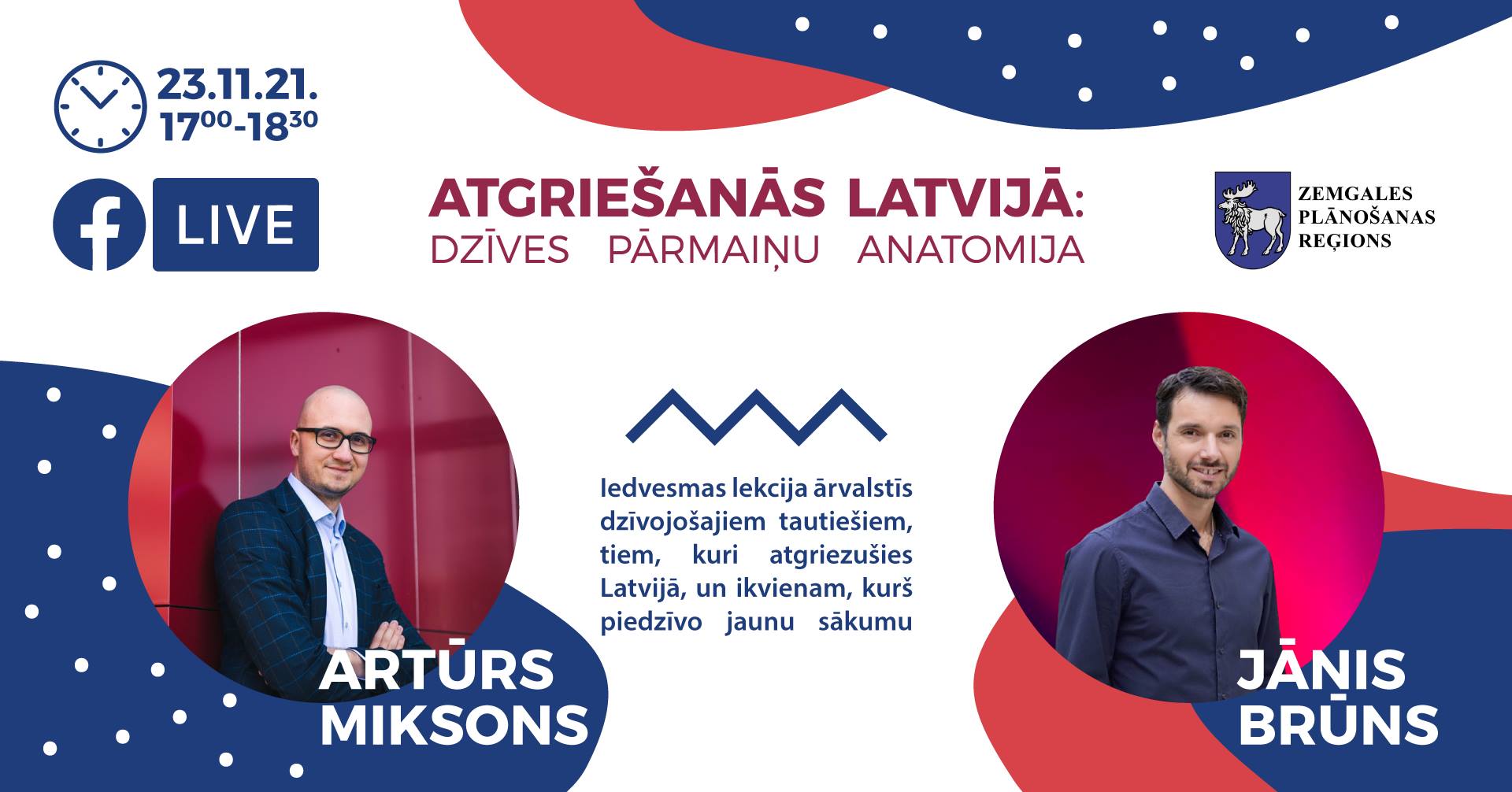 Iedvesmas lekcija “Atgriešanās Latvijā – dzīves pārmaiņu anatomija”
