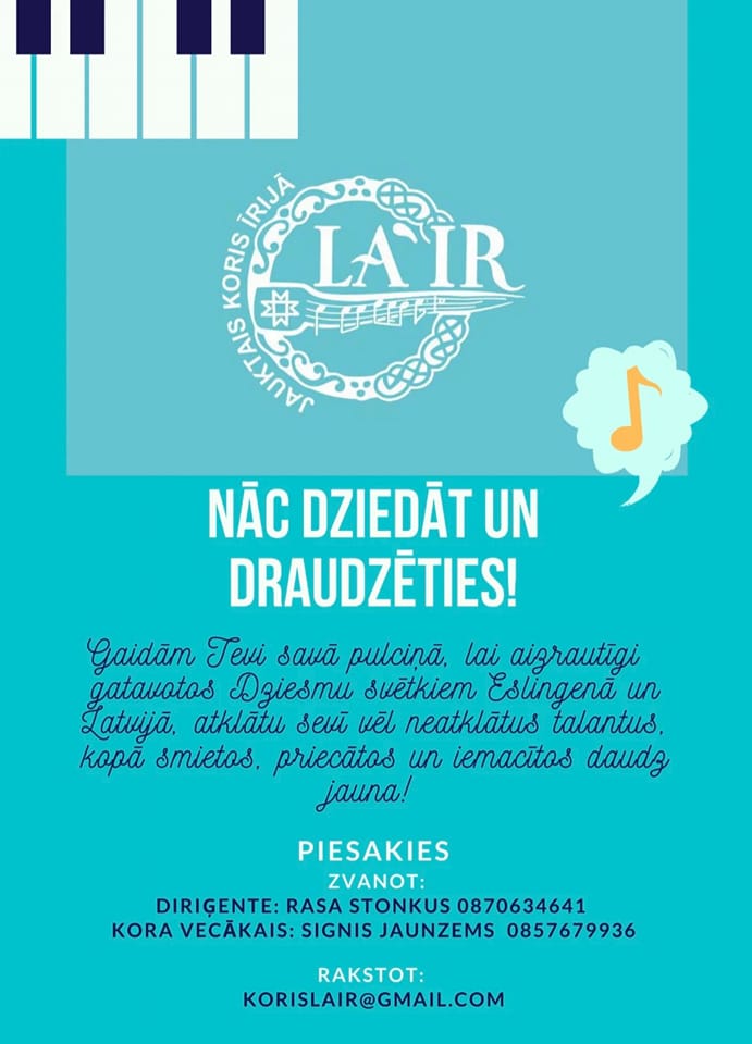 Koris “LA’IR” aicina dziedāt