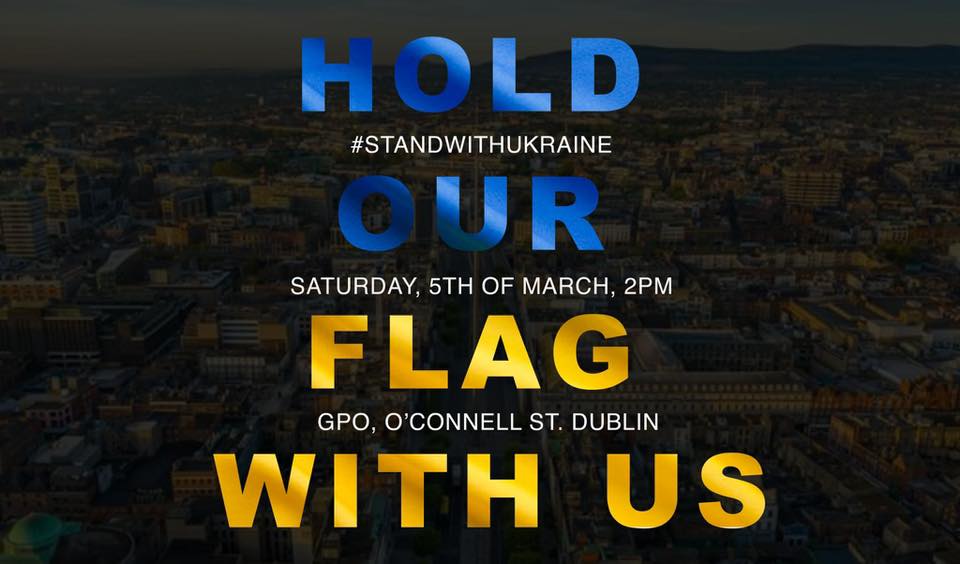 Sestdien un svētdien Dublinā notiks Ukrainas atbalsta akcijas