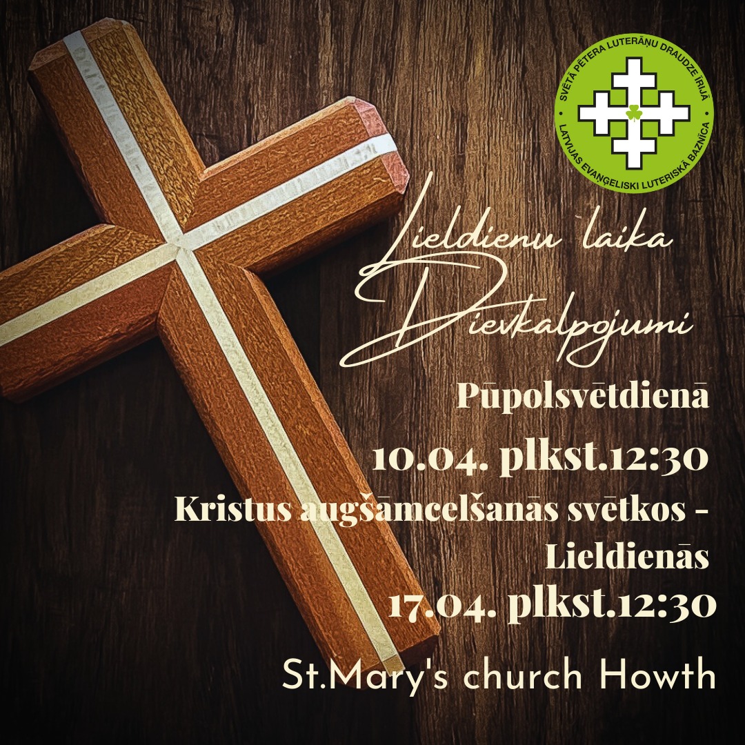 Lieldienu dievkalpojums Sv. Pētera luterāņu draudzē