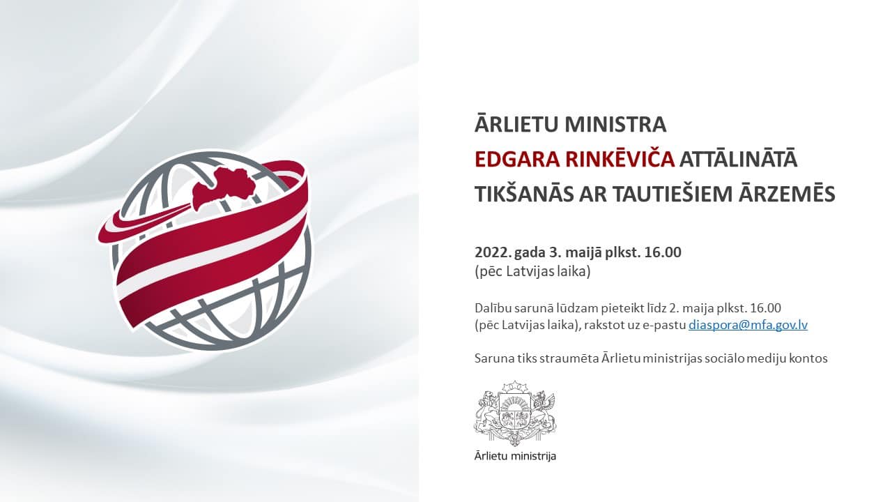 Attālināta tikšanās ar ārlietu ministru