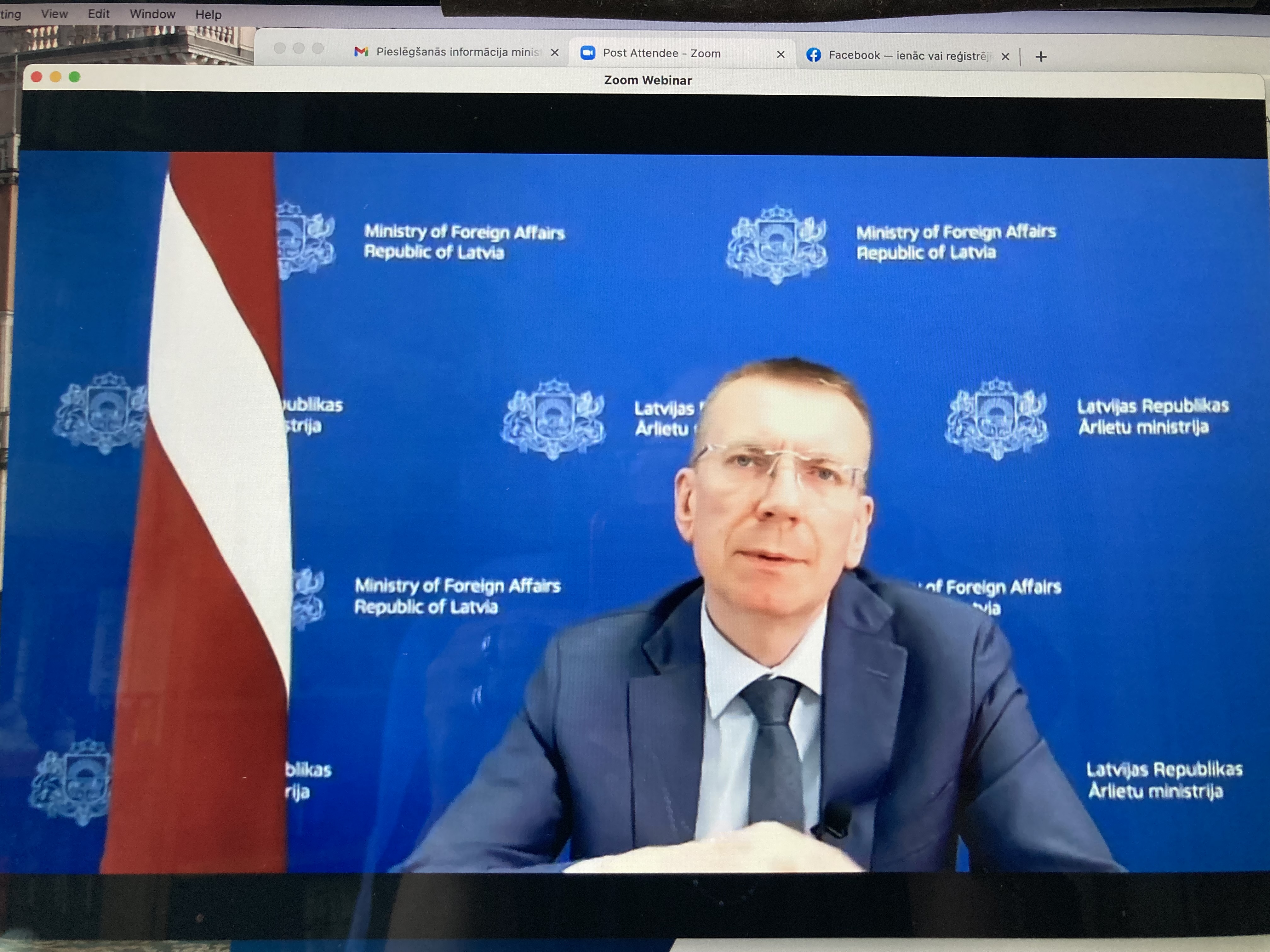 Ārlietu ministrs attālināti tiekas ar tautiešiem ārzemēs