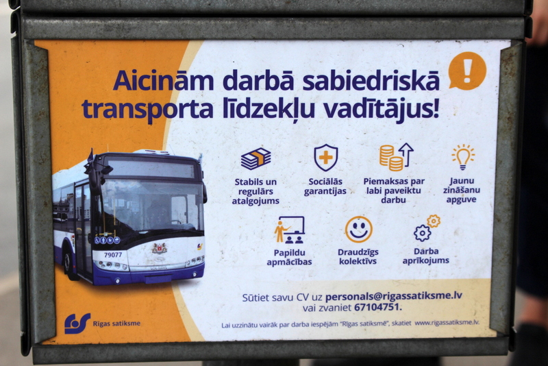 Latvijā reģistrētā bezdarba līmenis mēneša laikā samazinājies par 0,3%