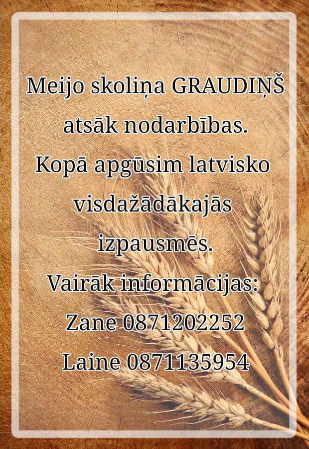 Mayo skoliņa “Graudiņš” sāk jaunu mācību gadu