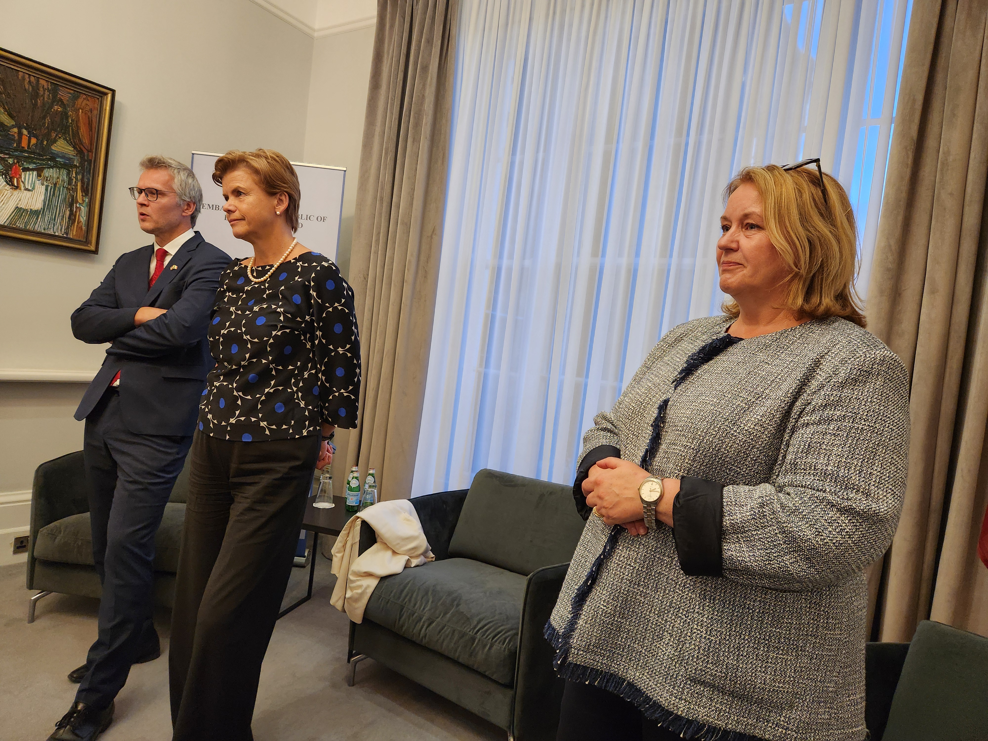 Sabiedrisko organizāciju pārstāvji Dublinā tiekas ar B.Braži un Z.Grauzi
