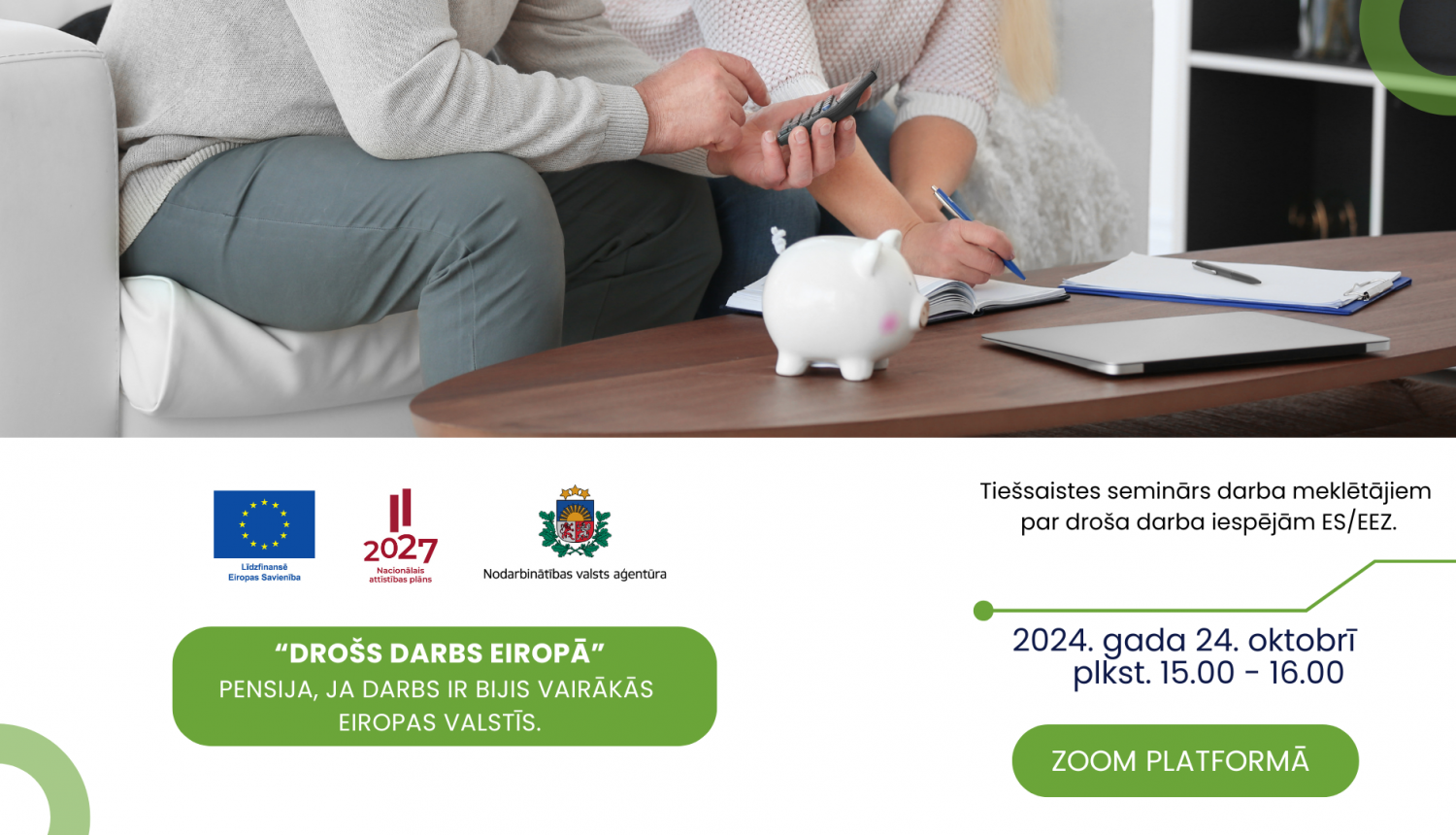 NVA un EURES tiešsaistes seminārs “Drošs darbs Eiropā”