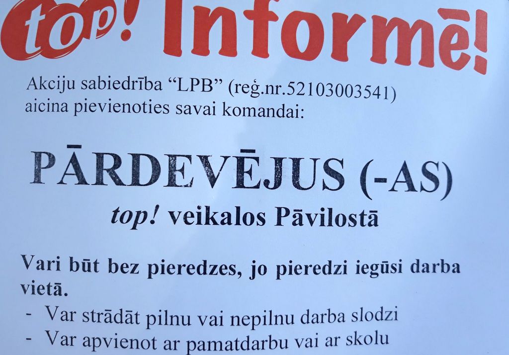 Bezdarbs Latvijā oktobra beigās saglabājās 5,1% līmenī