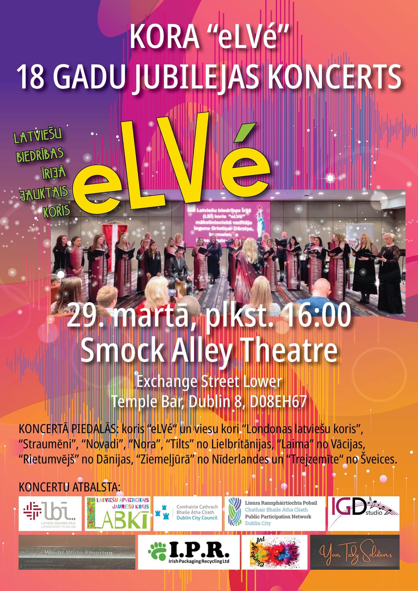 Koris “eLVē” ielūdz uz savu 18 gadu jubilejas koncertu