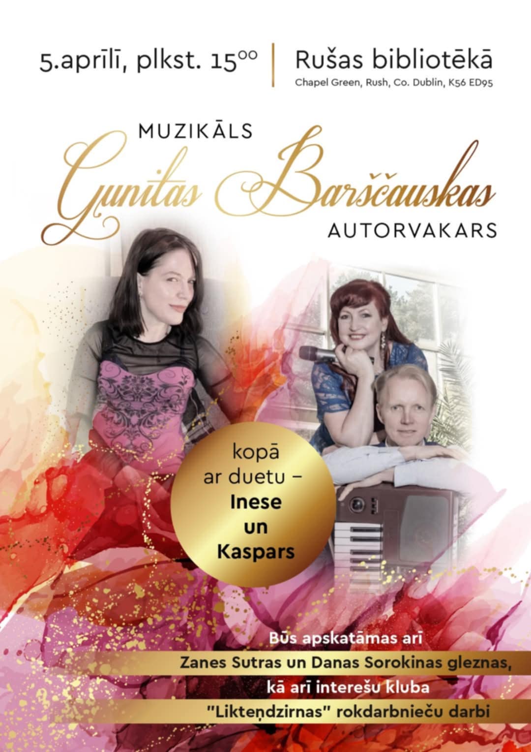 Dzejniece Gunita Barščauska ielūdz uz muzikālu autorvakaru